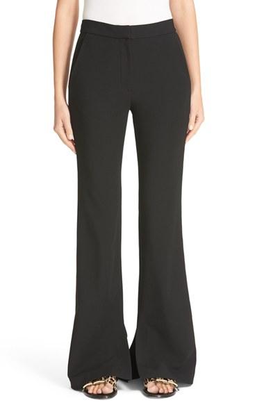 Women's Tibi Piped Detail Flare Leg Pants
