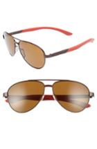 Women's Smith Salute 59mm Polarized Aviator Sunglasses -