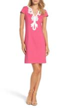 Petite Women's Eliza J Cap Sleeve Sheath Dress P - Pink