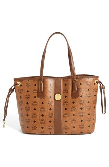 Mcm 'large Liz' Reversible Shopper - Brown