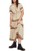 Women's Free People Rare Feeling Pleated Maxi Dress - Beige