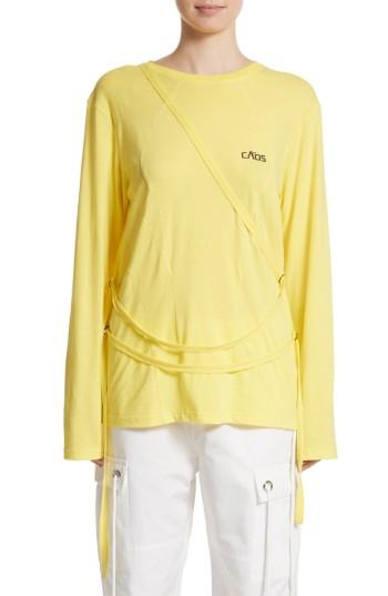 Women's Hyein Seo Caos Strap Tee - Yellow