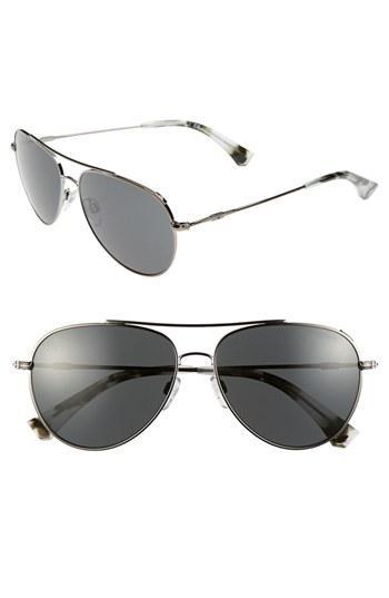 Emporio Armani 57mm Aviator Sunglasses