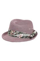 Women's Maison Michel Virginie Up Straw Hat - Purple