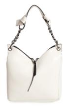 Jimmy Choo 'small Raven' Nappa Leather Shoulder Bag - White