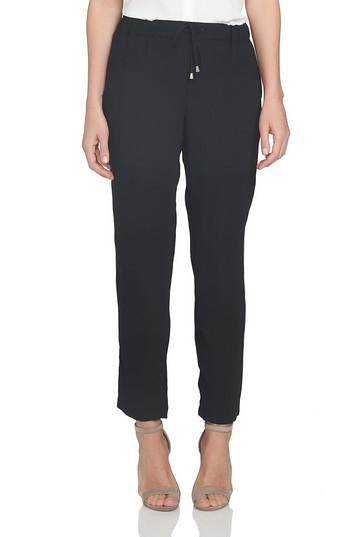 Women's Cece Soft Crepe Jogger Pants - Black