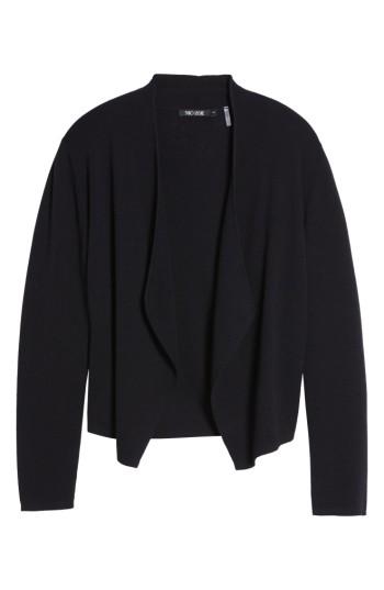 Women's Nic+zoe Drape Front Cardigan - Black