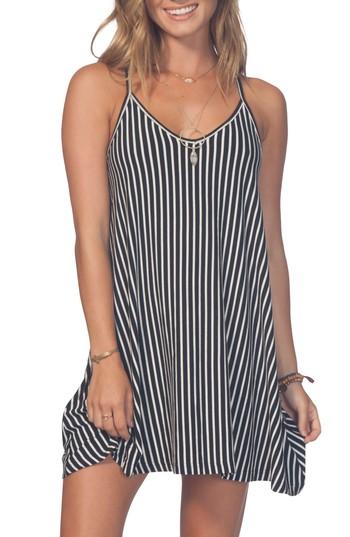 Women's Rip Curl Day Tripper Strappy Swing Dress - Black