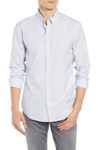 Men's Bonobos Washed Button Down Slim Fit Dot Sport Shirt, Size - Blue