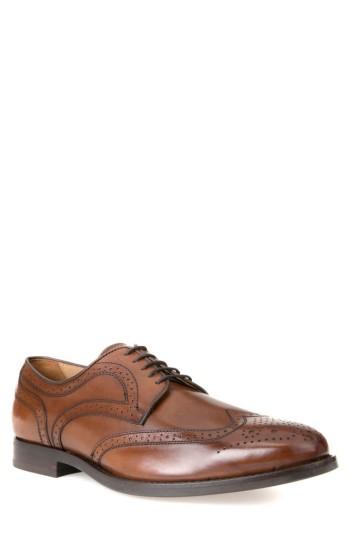 Men's Geox Hampstead 5 Wingtip Us / 42eu - Brown