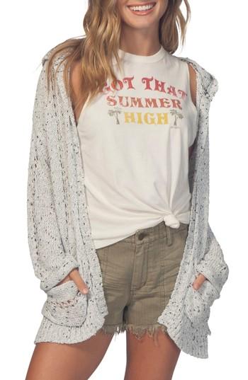 Women's Rip Curl Swing By Hooded Cardigan - White
