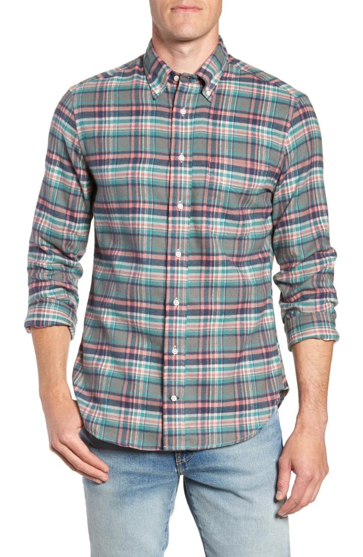 Men's Gitman Fit Candy Flannel Shirt