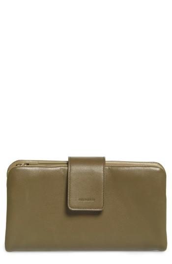 Women's Allsaints Paradise Lambskin Leather Wallet -