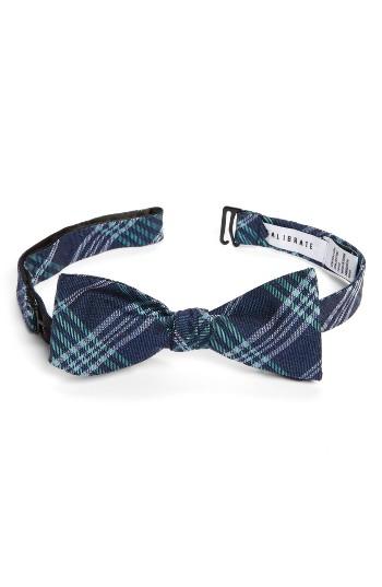 Men's Calibrate School Plaid Denim Bow Tie