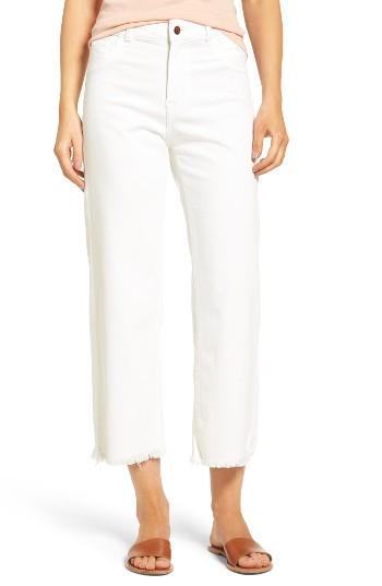 Women's Dl1961 Hepburn High Rise Wide Leg Jeans - White