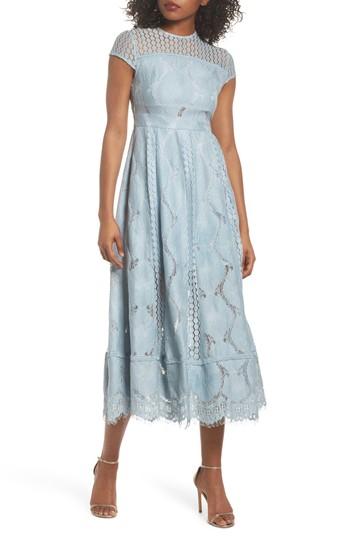 Women's Foxiedox Theodora Lace Midi Dress - Blue