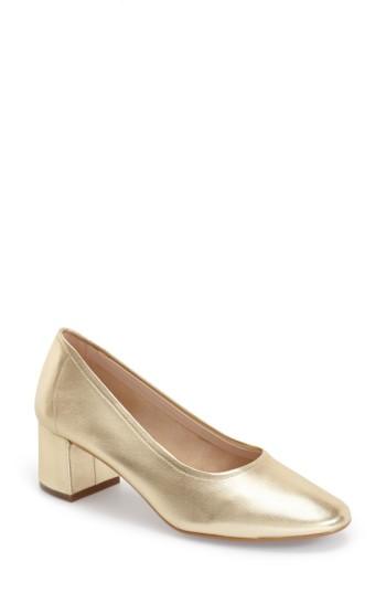 Women's Topshop 'juno' Ballet Shoe .5us / 39eu - Metallic
