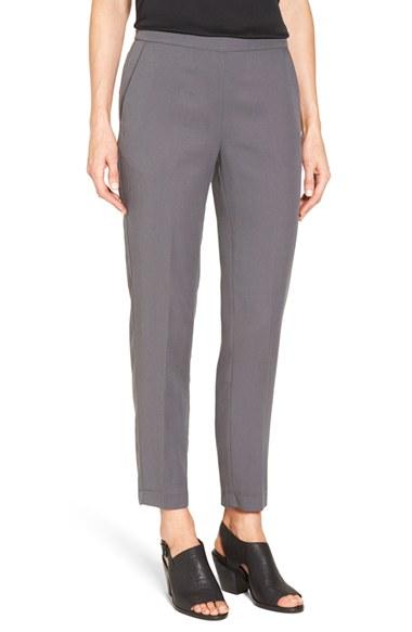 Women's Eileen Fisher Woven Slim Leg Ankle Pants