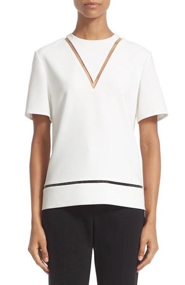Women's Alexander Wang Ladder Stitch Boxy Tee