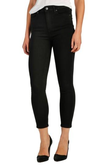Women's Paige Transcend - Margot High Waist Crop Ultra Skinny Jeans - Black