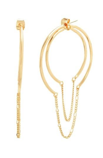 Women's Steve Madden Chain Hoop Earrings
