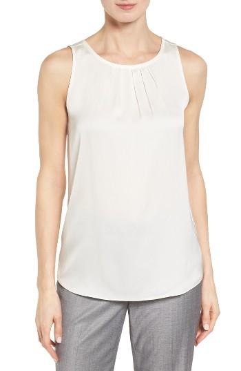 Women's Classiques Entier Sleeveless Silk Tie Back Top - Ivory