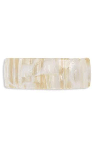 France Luxe 'volume' Rectangle Barrette, Size - Ivory