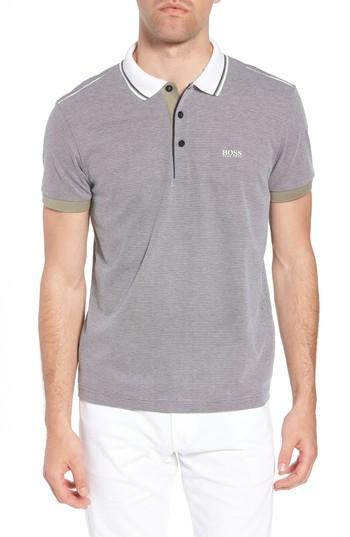 Men's Boss Paddy Fit Polo, Size Small - Blue