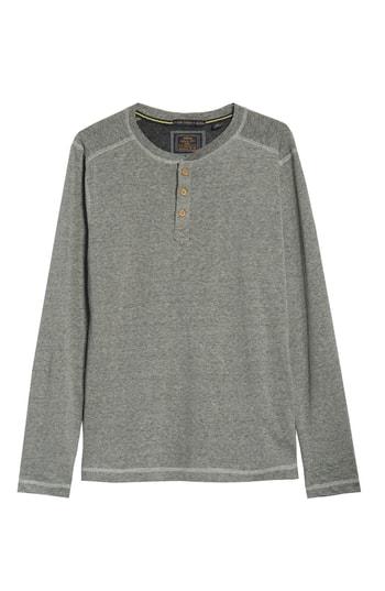Men's Vintage 1946 Microstripe Long Sleeve Henley - Green