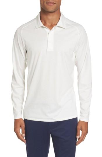 Men's Bonobos Superfine Slim Fit Long Sleeve Polo - White