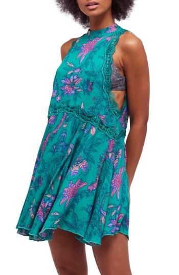 Women's Free People She Moves Minidress - Green