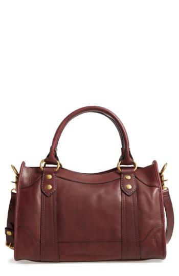 Frye Melissa Leather Satchel - Burgundy
