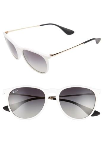 Women's Ray-ban Erika Classic 54mm Sunglasses - White/ Red