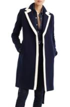 Women's J.crew Tipped Wrapped Stadium Cloth Coat