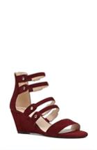 Women's Nine West Illusion Cage Sandal M - Red