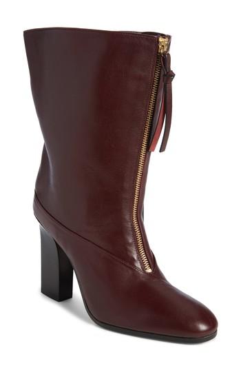Women's Stuart Weitzman Jett Front Zip Boot M - Red
