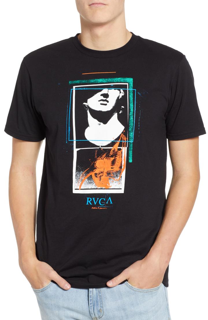 Men's Rvca Mesopotamia Graphic T-shirt, Size - Black