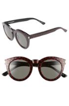 Women's Saint Laurent 47mm Sunglasses - Red Glitter/ Black