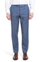 Men's Boss Leenon Flat Front Fit Solid Wool Trousers