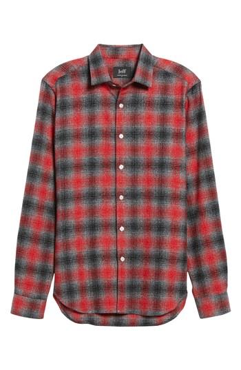 Men's Jeff Stowe Slim Fit Plaid Sport Shirt - Grey