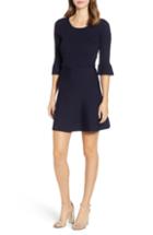 Women's Cupcakes And Cashmere Pointelle Knit Sweater Dress - Blue