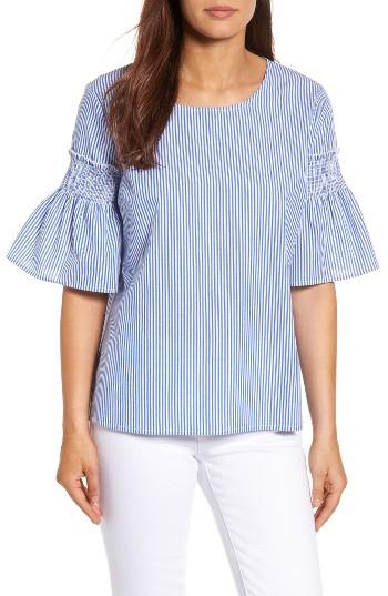 Women's Halogen Bell Sleeve Poplin Top