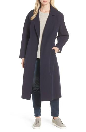 Women's Cole Haan Double Face Wrap Maxi Jacket