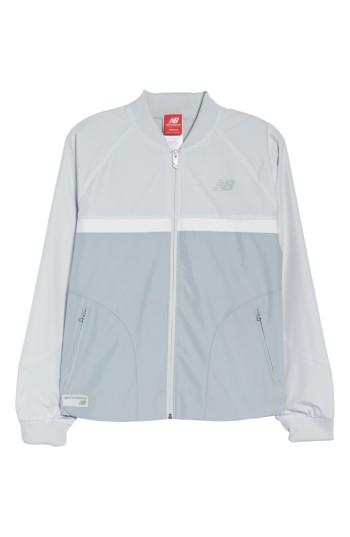 Women's New Balance Windbreaker Jacket - Grey