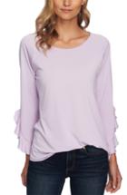 Women's Cece Ruffle Bell Sleeve Top - Purple