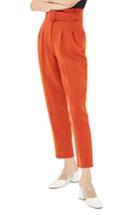 Women's Topshop Ayla Belted Eyelet Trouser