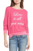 Women's Dream Scene Love Is All Sweatshirt, Size - Pink