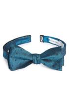 Men's Calibrate Dot Silk Bow Tie, Size - Blue