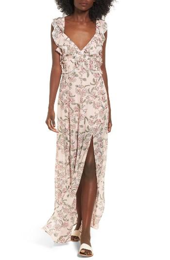 Women's For Love & Lemons Bee Balm Floral Maxi Dress