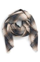 Women's Bp. Check Square Scarf, Size - Beige